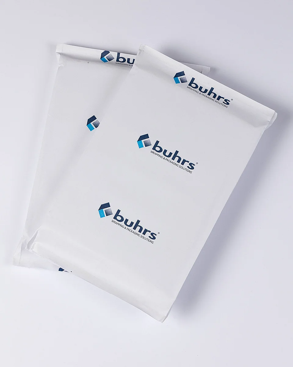 Paperwrapping med merkevare på